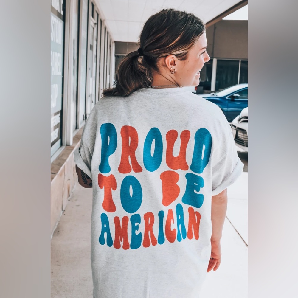 4th of July Proud to Be American tee